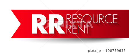 RR Resource Rent - surplus value after all...のイラスト素材 [106759633] - PIXTA