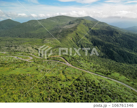 夏の蔵王山 空撮 夏の蔵王山 空撮 106761346