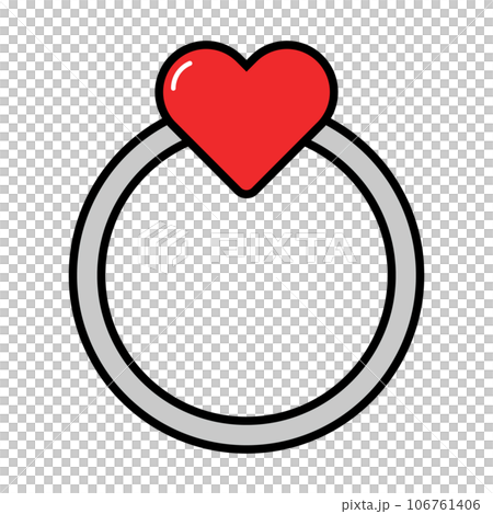 Heart jewelry and wedding ring icon. vector. Heart jewelry and wedding ring icon. vector. 106761406