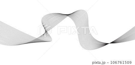 abstract black and white vector wave background.  106761509