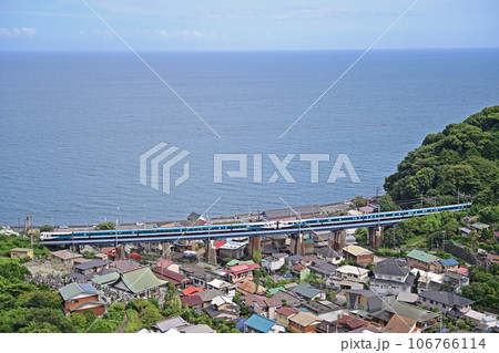東海道本線 根府川ー早川 JR東日本 E257系2500番台(大宮) 踊り子 東海道本線 根府川ー早川 JR東日本 E257系2500番台(大宮) 踊り子 106766114