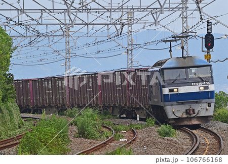 東海道本線 根府川 JR貨物 EF210-156(吹田) 東海道本線 根府川 JR貨物 EF210-156(吹田) 106766168