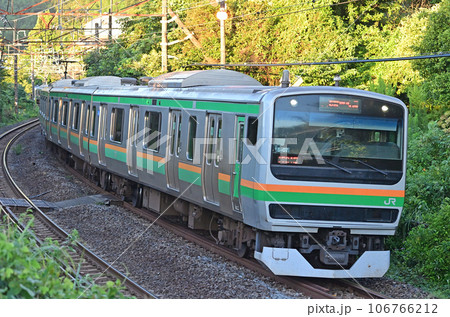 東海道本線　根府川ー早川　JR東日本　E231系1000番台　S-07編成（国府津） 106766212