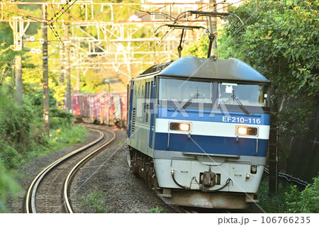 東海道本線　根府川ー早川　JR貨物　EF210-116（新鶴見） 106766235