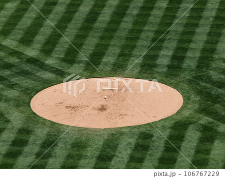 baseball rest on a mound baseball rest on a mound 106767229