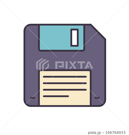 Floppy Disk Line related vector icon Floppy Disk Line related vector icon 106768055