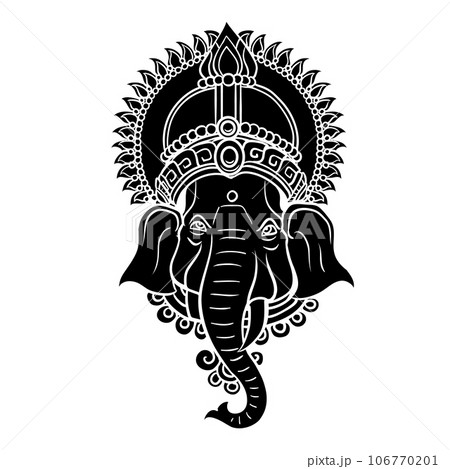 一点物アート】Ganesha-ガネーシャ-【引き寄せ・イラスト】 一点