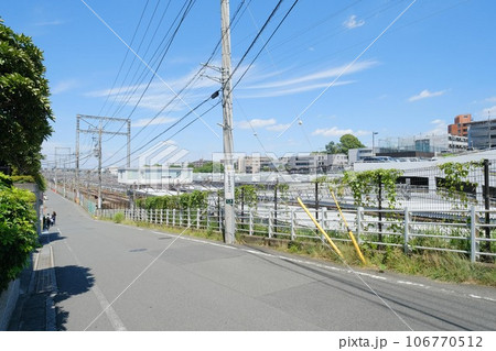 鷺沼駅と鷺沼車両基地 106770512