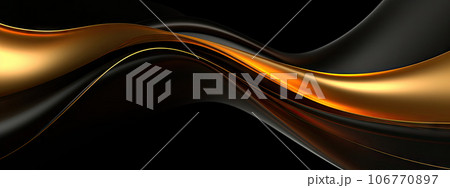 Radiant gold waves cascade diagonally. Created with AI 106770897