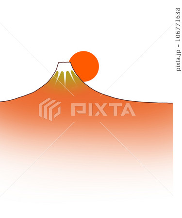 赤富士の初日の出 赤富士の初日の出 106771638