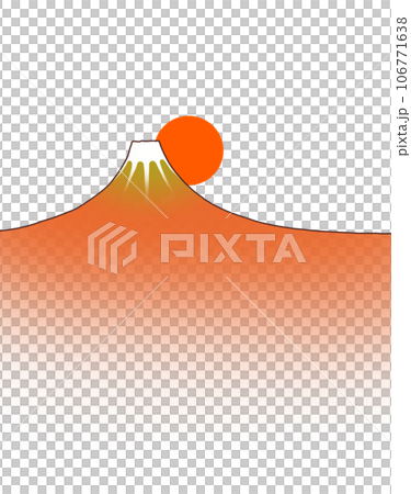 赤富士の初日の出 赤富士の初日の出 106771638