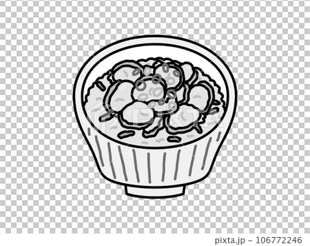 深川めし・郷土料理・東京都・モノクロ 106772246