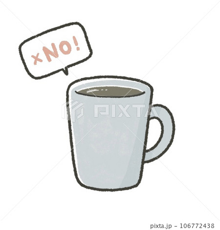 カフェインレスコーヒーの入ったマグカップ カフェインレスコーヒーの入ったマグカップ 106772438