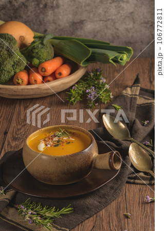 Healthy Pumpkin soup Healthy Pumpkin soup 106772811