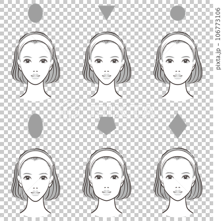 Illustration of female face balance 106773106