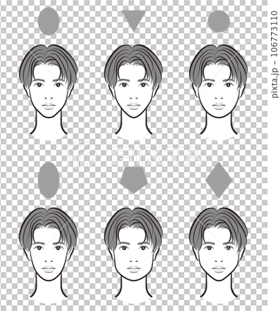 Illustration of male face balance 106773110