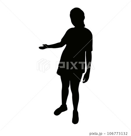 a girl body silhouette vector a girl body silhouette vector 106773132