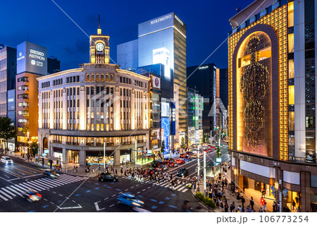 銀座の夜景 106773254