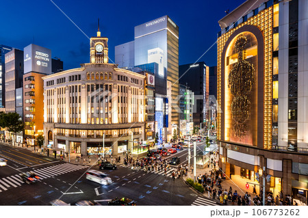 銀座の夜景 106773262