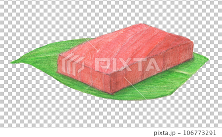 Tuna sashimi watercolor pencil illustration Tuna sashimi watercolor pencil illustration 106773291