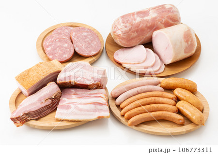 加工肉集合(ハム、ベーコン、ソーセージ) 加工肉集合(ハム、ベーコン、ソーセージ) 106773311