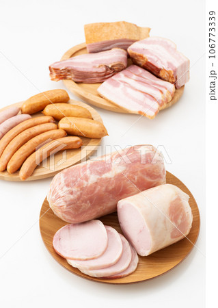 加工肉集合(ハム、ベーコン、ソーセージ) 加工肉集合(ハム、ベーコン、ソーセージ) 106773339