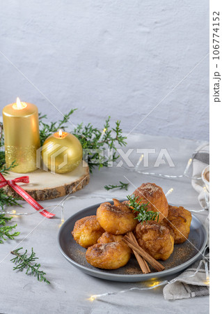 Traditional portuguese Christmas sweets Sonhos 106774152