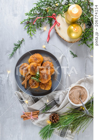 Traditional portuguese Christmas sweets Sonhos Traditional portuguese Christmas sweets Sonhos 106774154