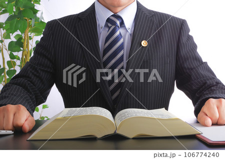 凛々しい男性弁護士 106774240
