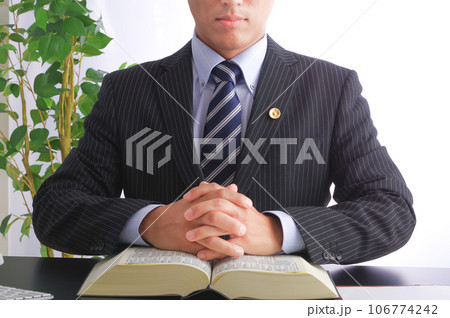 凛々しい男性弁護士 凛々しい男性弁護士 106774242
