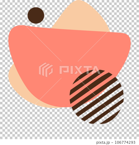abstract shape text banner 106774293