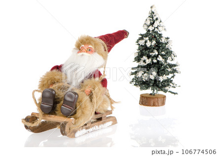 Miniature of Santa Claus on sleigh Miniature of Santa Claus on sleigh 106774506