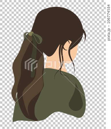 silhoutte abtract girl 106774584