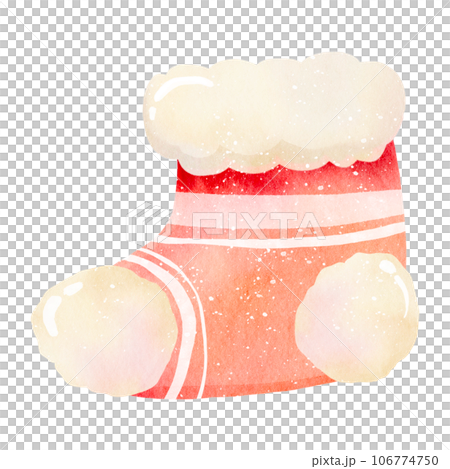 Christmas Socks Watercolor 106774750