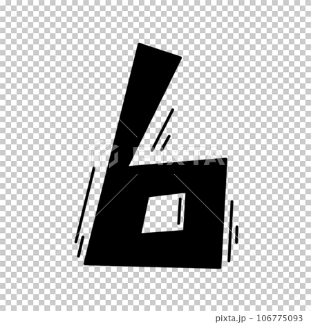 Number 6 font design 106775093