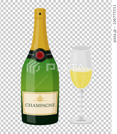 Champagne illustration 106775551