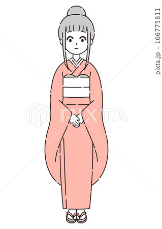 着物を着た女性 着物を着た女性 106775811