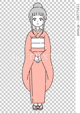 着物を着た女性 着物を着た女性 106775811
