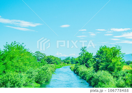穂高川 大自然 素材 穂高川 大自然 素材 106778488