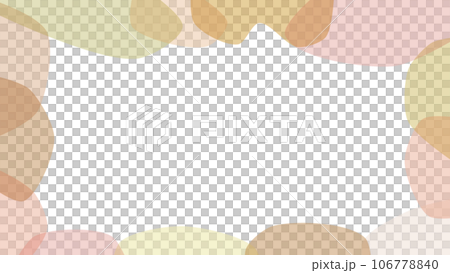 Light color fluid shape frame background illustration 106778840