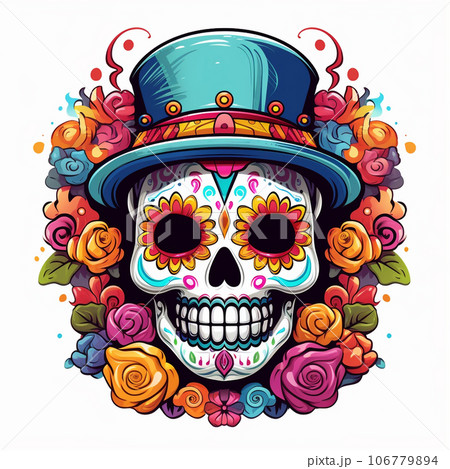 carnival mask with face 106779894