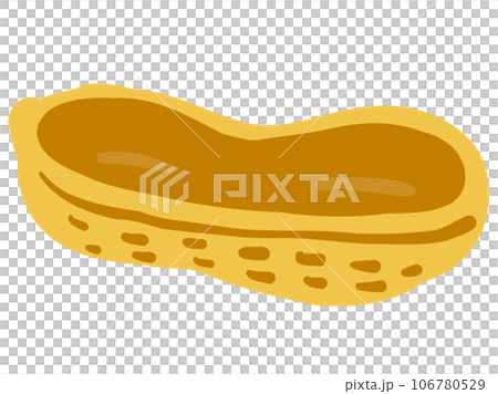 可愛的花生殼/手繪插畫 106780529