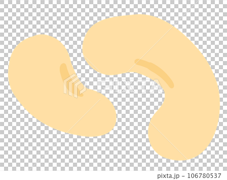 可愛的腰果/手繪插畫素材 106780537