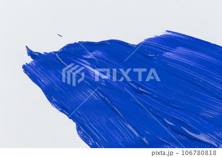 Blue color stroke of the paint brush 106780818