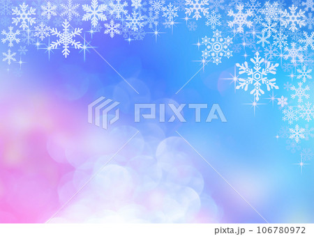 雪の結晶背景イラスト 106780972