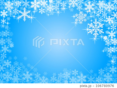 雪の結晶背景イラスト 106780976