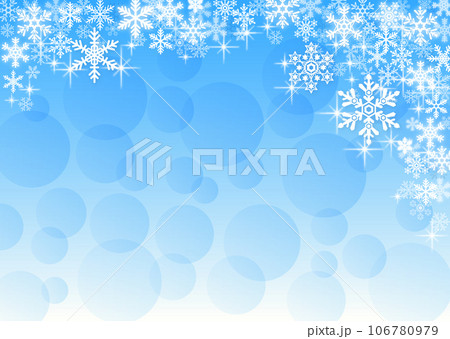 雪の結晶背景イラスト 106780979