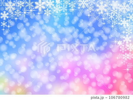 雪の結晶背景イラスト 106780982