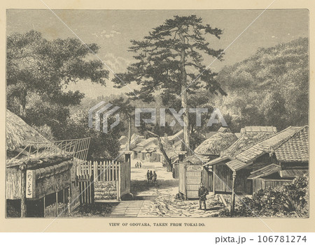 アンティーク イラスト 小田原 106781274