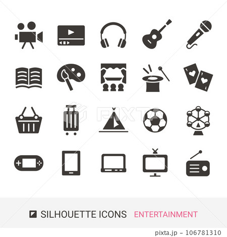 商品アイコン　娯楽　シルエットアイコン 106781310